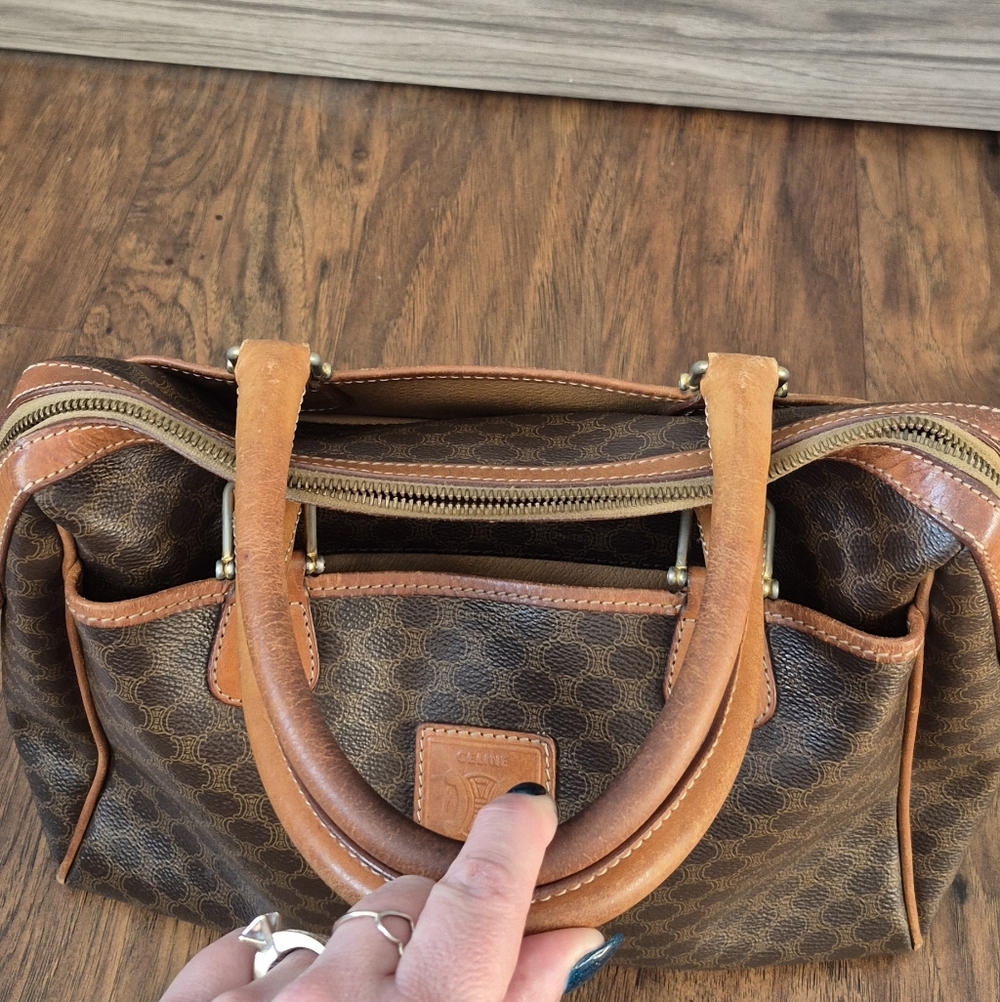 Celine Macadam Boston Bag M92 Vintage. AUTHENTIC - Picture 16 of 16